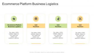 Ecommerce Platform Business Logistics In Powerpoint And Google Slides Cpb