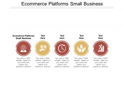 Ecommerce platforms small business ppt powerpoint presentation portfolio good cpb
