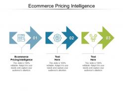Ecommerce pricing intelligence ppt powerpoint presentation portfolio design templates cpb