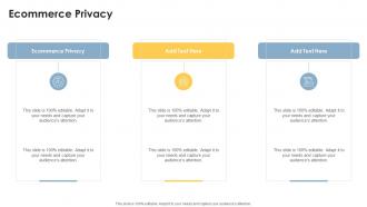 Ecommerce Privacy In Powerpoint And Google Slides Cpb
