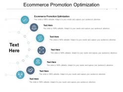 Ecommerce promotion optimization ppt powerpoint presentation outline layout cpb