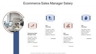 Ecommerce Sales Manager Salary In Powerpoint And Google Slides Cpb
