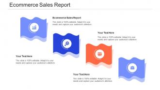 Ecommerce Sales Report Ppt Powerpoint Presentation Styles Graphics Tutorials Cpb