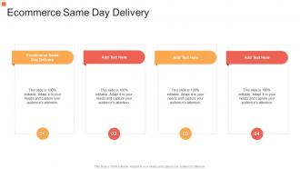 Ecommerce Same Day Delivery In Powerpoint And Google Slides Cpb