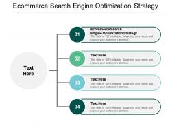 Ecommerce search engine optimization strategy ppt powerpoint presentation slides graphics download cpb