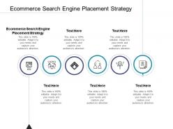 Ecommerce search engine placement strategy ppt powerpoint presentation summary shapes cpb