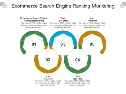 Ecommerce search engine ranking monitoring ppt powerpoint presentation professional format cpb