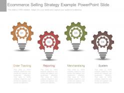 9445962 style variety 1 gears 4 piece powerpoint presentation diagram infographic slide