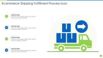 Ecommerce Shipping Fulfillment Process Icon