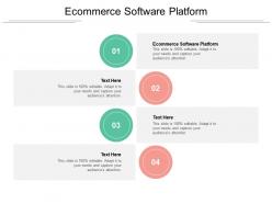 Ecommerce software platform ppt powerpoint presentation slides influencers cpb