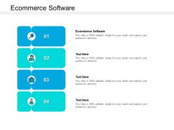 Ecommerce software ppt powerpoint presentation summary infographic template cpb