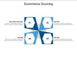 Ecommerce sourcing ppt powerpoint presentation inspiration background image cpb