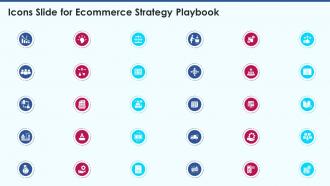 Ecommerce strategy playbook icons slide for ecommerce strategy playbook
