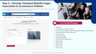 Ecommerce strategy playbook step 2 develop standard website pages associated