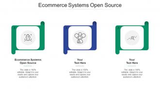 Ecommerce systems open source ppt powerpoint presentation model graphics cpb