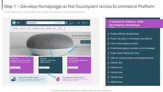 Ecommerce Value Chain Step 1 Develop Homepage As First Touchpoint Across Ecommerce