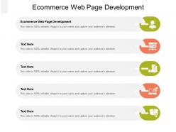 Ecommerce web page development ppt powerpoint presentation gallery background cpb