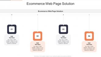 Ecommerce Web Page Solution In Powerpoint And Google Slides Cpb
