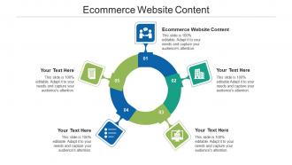 Ecommerce website content ppt powerpoint presentation icon microsoft cpb