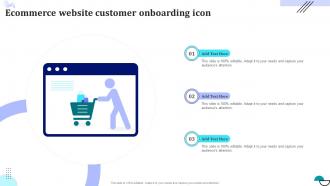 Ecommerce Website Customer Onboarding Icon