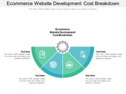 Ecommerce Website Development Cost Breakdown Ppt Powerpoint Presentation File Format