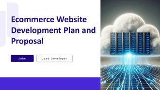 Ecommerce Website Development Plan And Proposal PPT Outline AT