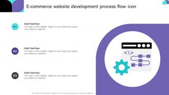 Ecommerce Website Development Process Flow Icon