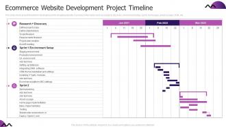 Ecommerce Website Development Project Timeline