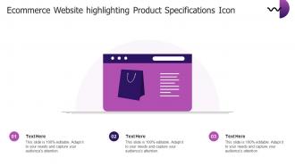 Ecommerce Website Highlighting Product Specifications Icon