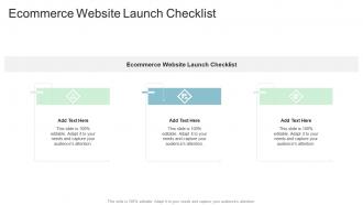 Ecommerce Website Launch Checklist In Powerpoint And Google Slides Cpb