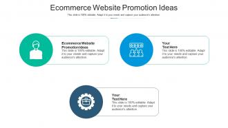 Ecommerce website promotion ideas ppt powerpoint presentation file icons cpb
