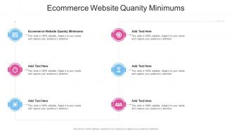 Ecommerce Website Quanity Minimums In Powerpoint And Google Slides Cpb