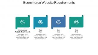 Ecommerce website requirements ppt powerpoint presentation slides infographic cpb