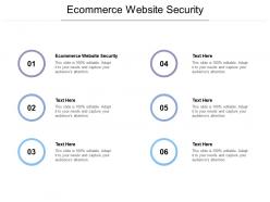 Ecommerce website security ppt powerpoint presentation icon graphic images cpb