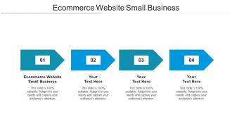 Ecommerce website small business ppt powerpoint presentation slides icons cpb