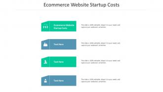 Ecommerce website startup costs ppt powerpoint presentation gallery rules cpb
