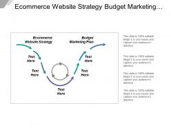 Ecommerce website strategy budget marketing plan distribution channels cpb