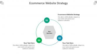 Ecommerce website strategy ppt powerpoint presentation ideas templates cpb