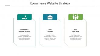 Ecommerce website strategy ppt powerpoint presentation themes cpb