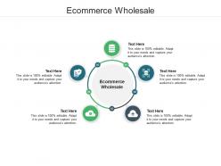 Ecommerce wholesale ppt powerpoint presentation infographics visuals cpb