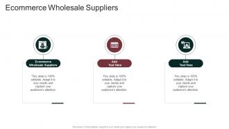 Ecommerce Wholesale Suppliers In Powerpoint And Google Slides Cpb