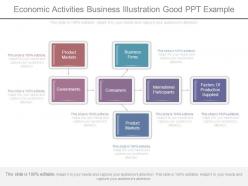 Economic activities business illustration good ppt example