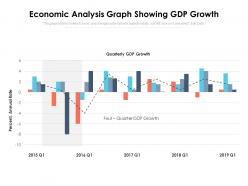 Economic analysis graph showing gdp growth