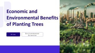 Economic And Environmental Benefits Of Planting Trees PPT Mockup AT