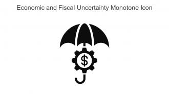 Economic And Fiscal Uncertainty Monotone Icon In Powerpoint Pptx Png And Editable Eps Format