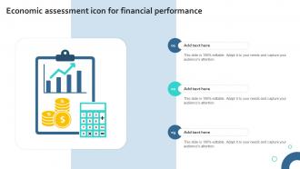 Economic Assessment Icon For Financial Performance