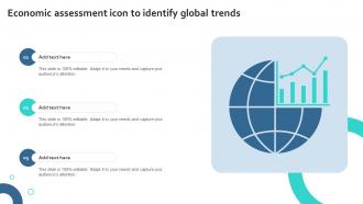 Economic Assessment Icon To Identify Global Trends
