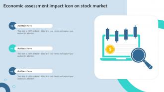 Economic Assessment Impact Icon On Stock Market