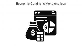 Economic Conditions Monotone Icon In Powerpoint Pptx Png And Editable Eps Format