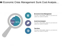 Economic crisis management sunk cost analysis kpi investments cpb
